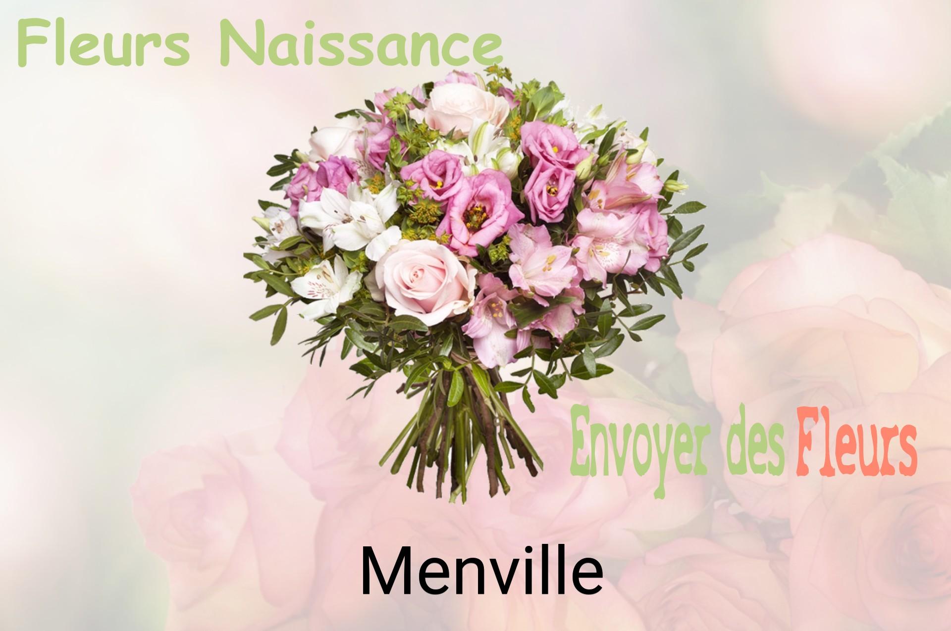 Bouquet de fleurs de naissance livré à Menville